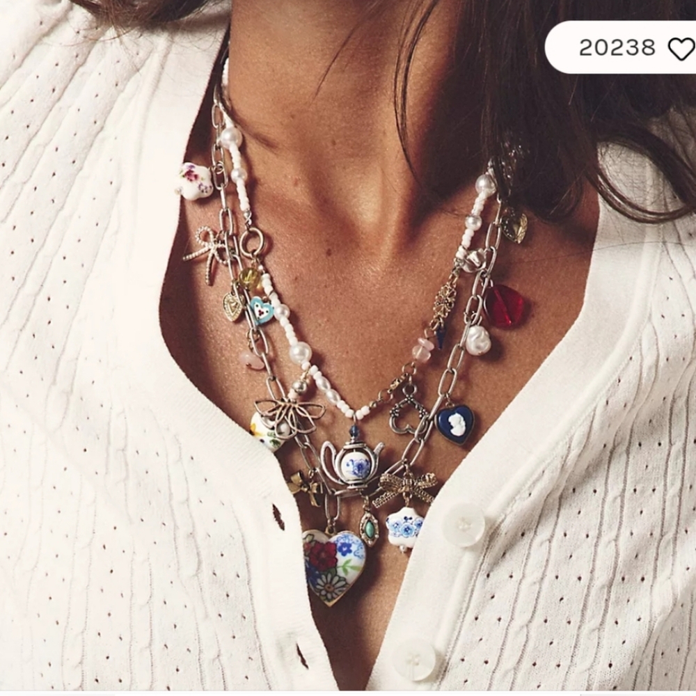 Free People Maxamillion Charm Necklace. PRICE FIRM. BUY NOW ONLY. NO OFFERS